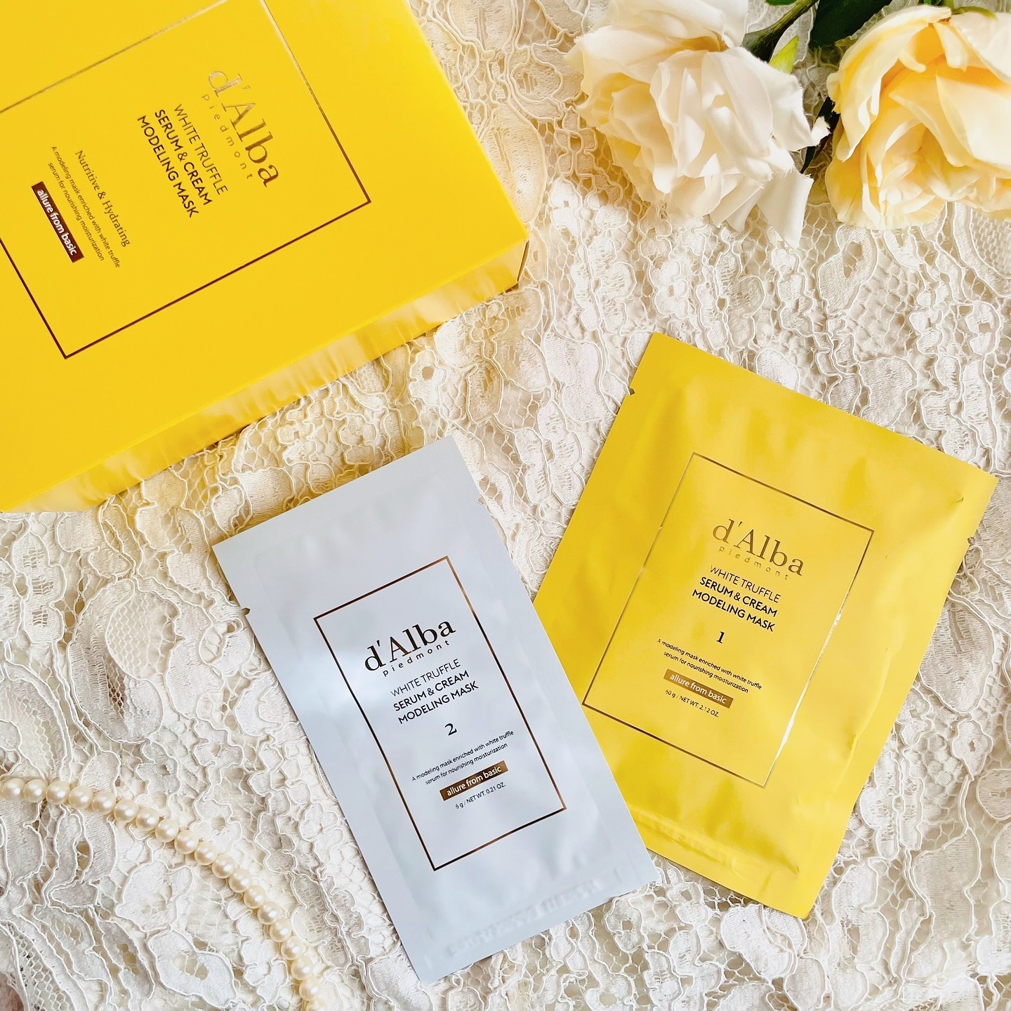 ホワイトトリュフセラムアンドクリームモデリングマスク/ダルバ/洗い流すパック・マスクを使ったクチコミ（1枚目）