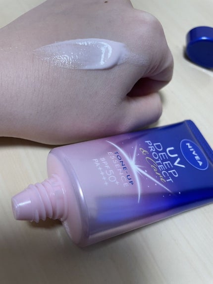 ニベアUV ディープ プロテクト&ケア トーンアップ エッセンス/ニベア/日焼け止めローションを使ったクチコミ(1枚目)