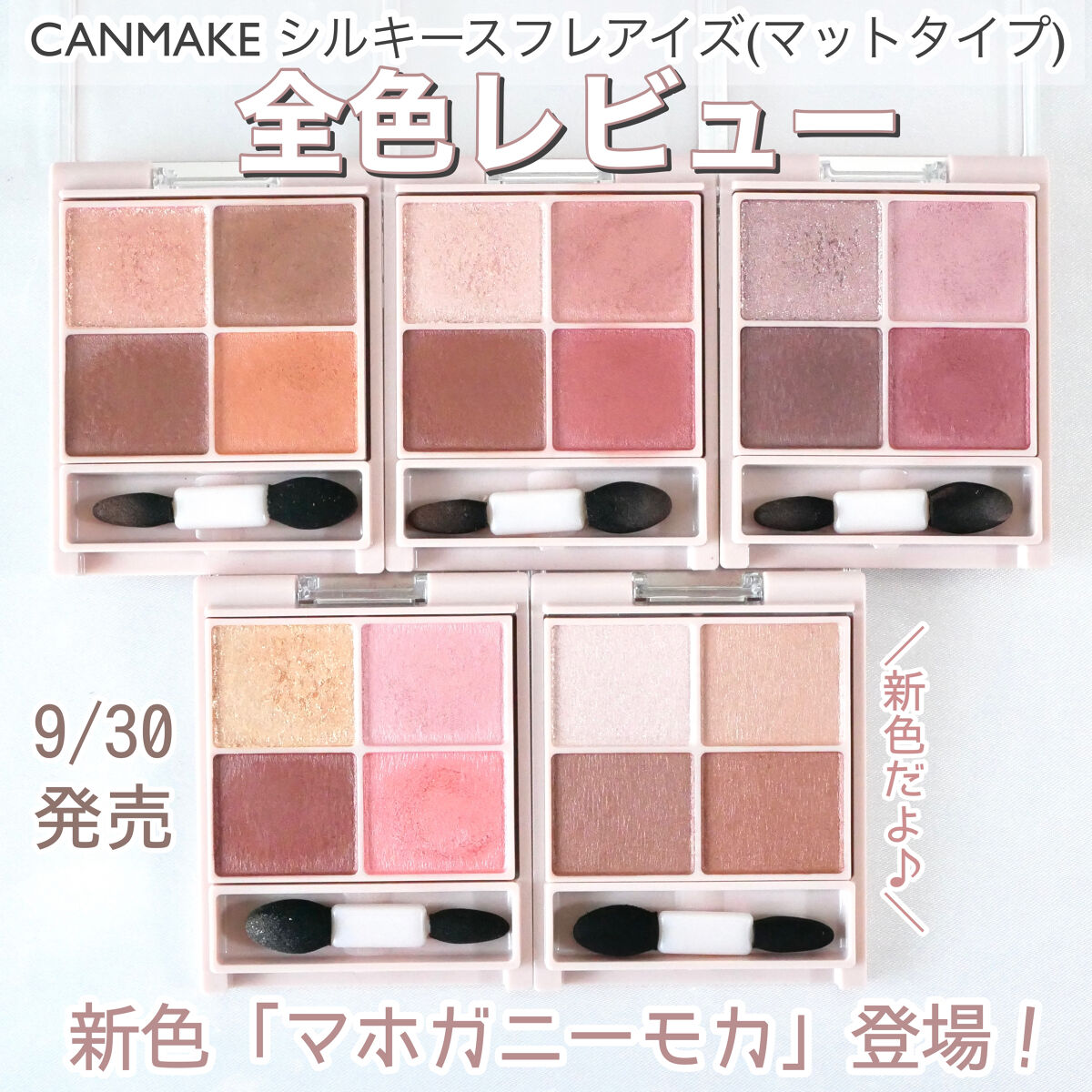 シルキースフレアイズ（マットタイプ）/キャンメイク/アイシャドウパレットを使ったクチコミ（1枚目）