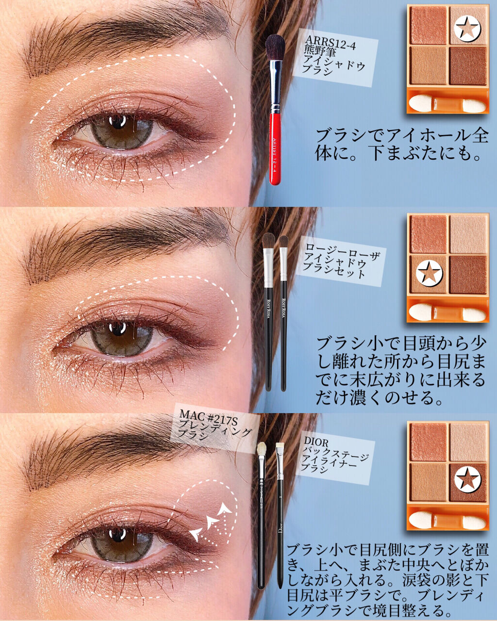 #217S ブレンディング ブラシ/M・A・C/メイクブラシを使ったクチコミ（3枚目）