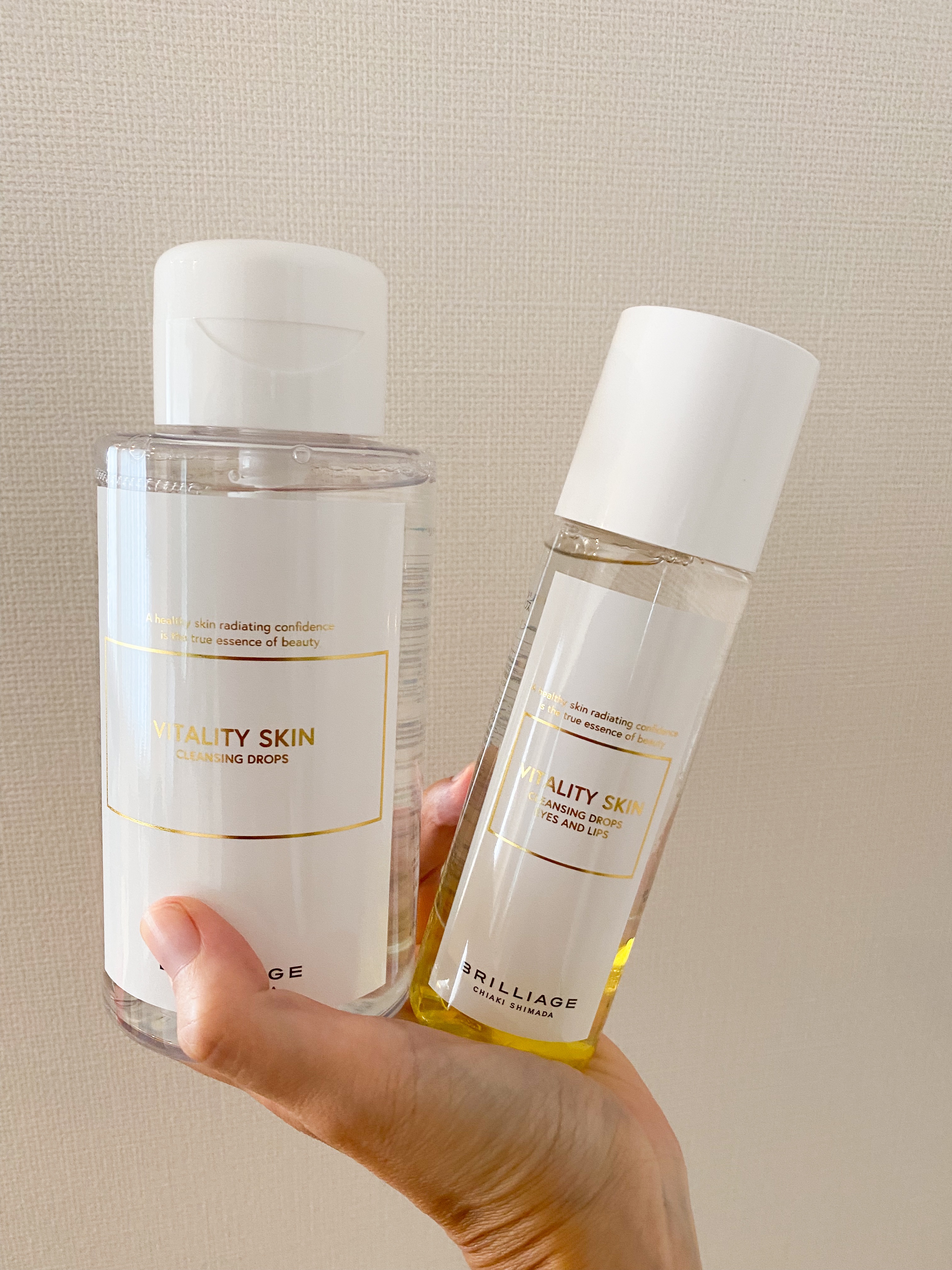 バイタリティ スキン クレンジングドロップス (クレンジングウォーター)/ブリリアージュ/クレンジングウォーターを使ったクチコミ（2枚目）