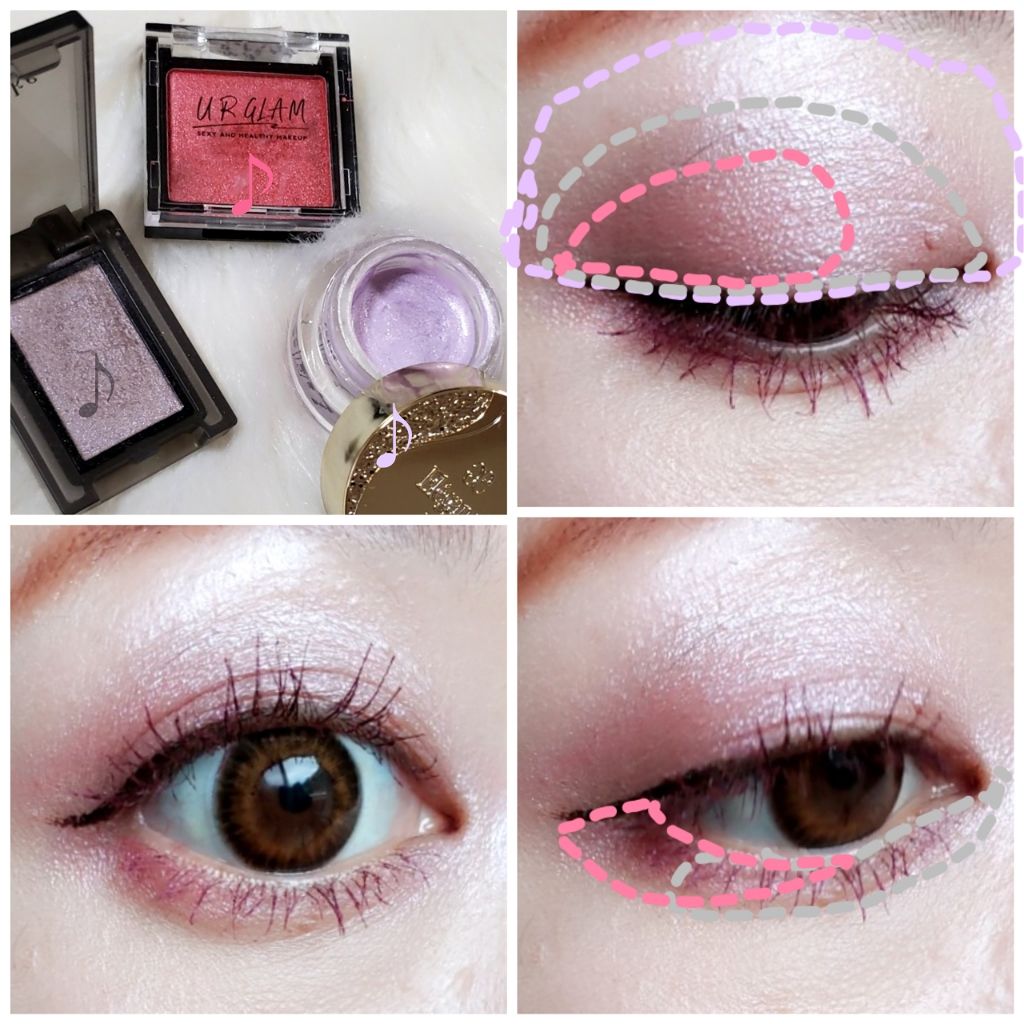UR GLAM　POWDER EYESHADOW/U R GLAM/単色アイシャドウを使ったクチコミ（3枚目）