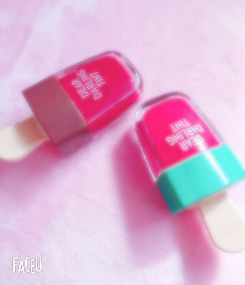 ディアダーリン ウォータージェルティント (アイスティント)/ETUDE/口紅を使ったクチコミ(1枚目)