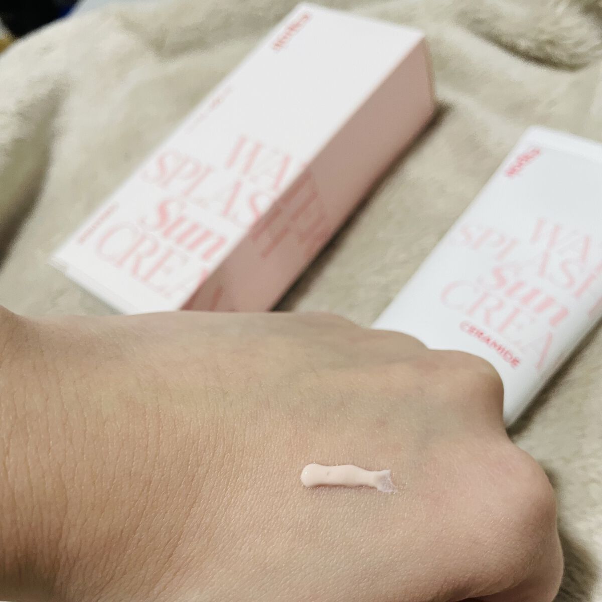 ウォータースプラッシュサンクリーム セラミド/espoir/日焼け止めクリームを使ったクチコミ（3枚目）