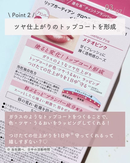 リップガーディアン グロウラッピングティントP/LIPGUARDIAN/リップティントを使ったクチコミ(4枚目)