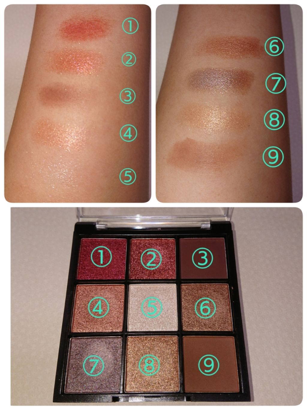 UR GLAM　BLOOMING EYE COLOR PALETTE/U R GLAM/アイシャドウパレットを使ったクチコミ（2枚目）