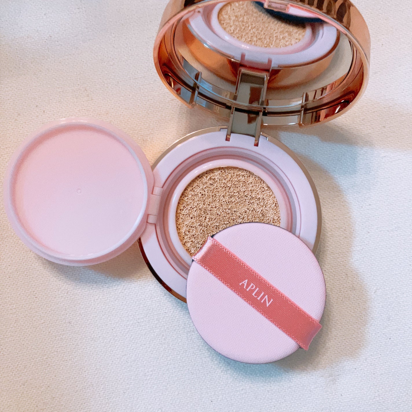 ピンクティーツリーカバークッション/APLIN/クッションファンデーションを使ったクチコミ(2枚目)