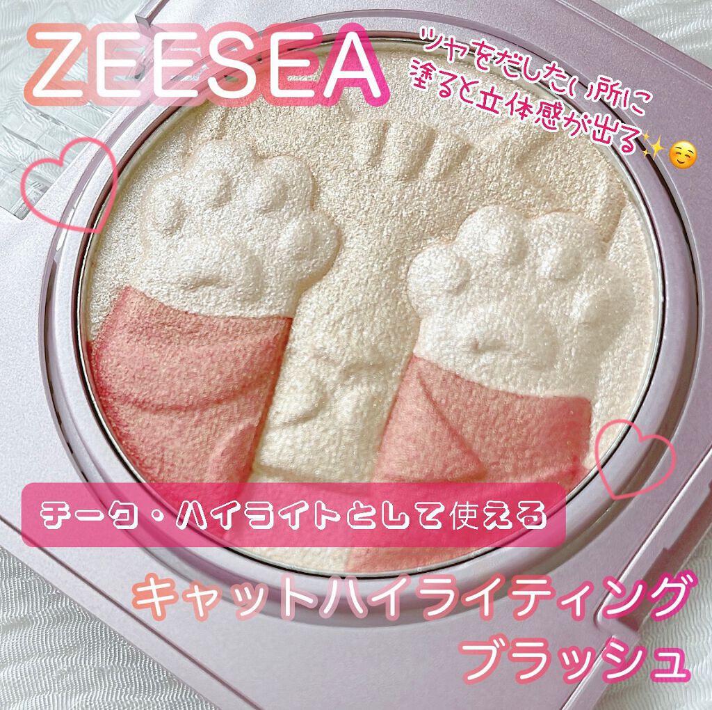 キャットハイライティングブラッシュ/ZEESEA/パウダーハイライトを使ったクチコミ(1枚目)