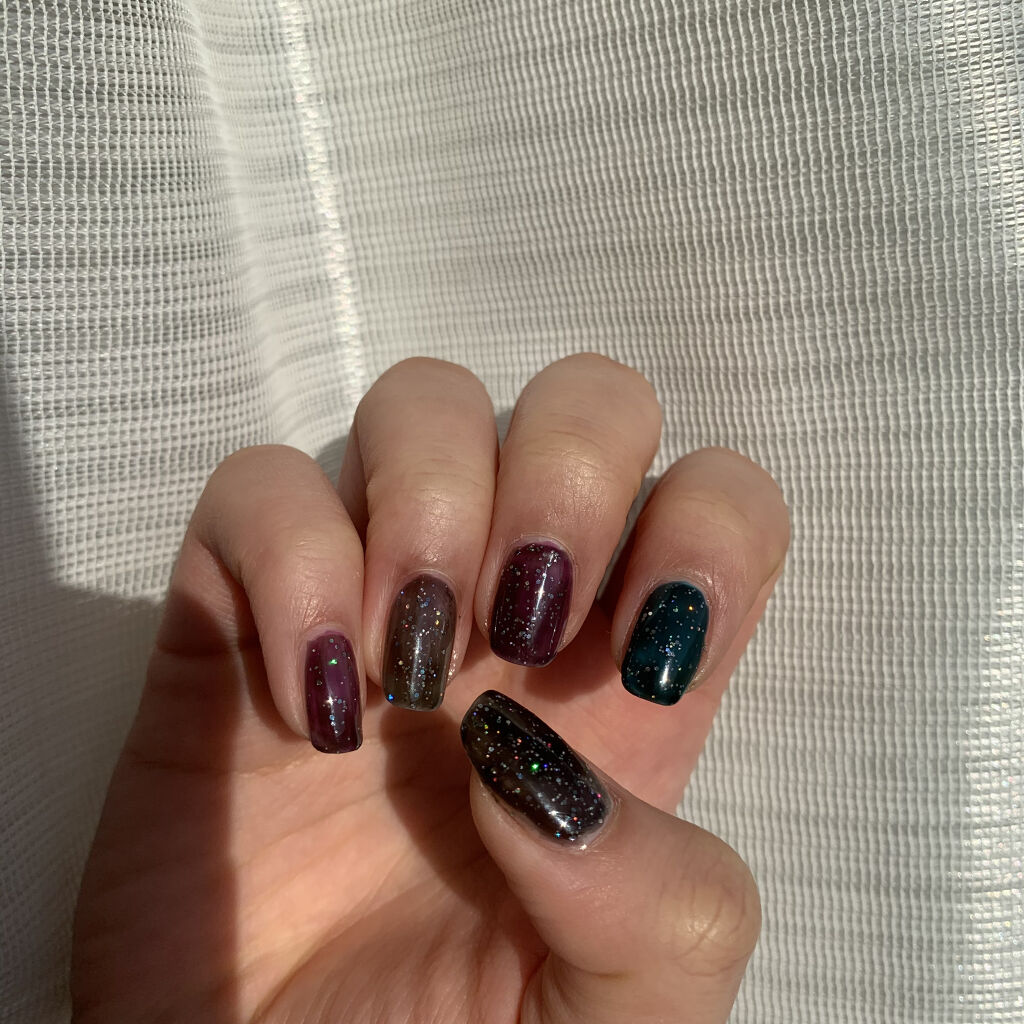 クラッシュホロ/キャンドゥ/ネイルチップ・パーツを使ったクチコミ（3枚目）