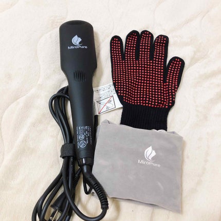 ダブルマイナスイオンストレートブラシアイロン/Miropure/ヒートブラシを使ったクチコミ(2枚目)