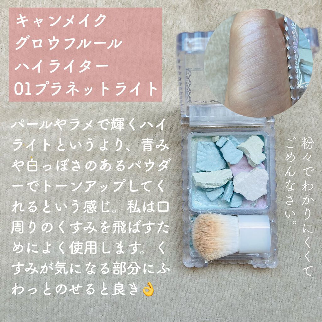 グロウフルールハイライター/キャンメイク/パウダーハイライトを使ったクチコミ(8枚目)