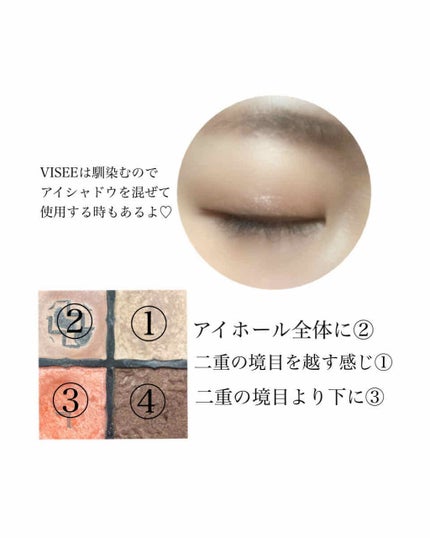 グロッシーリッチ アイズ/Visée/アイシャドウパレットを使ったクチコミ(2枚目)