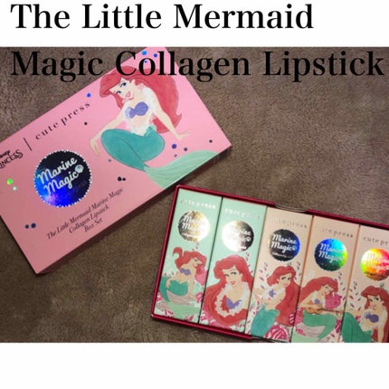 The Little Mermaid Magic Collagen Lipstick/Cute Press /口紅を使ったクチコミ(1枚目)