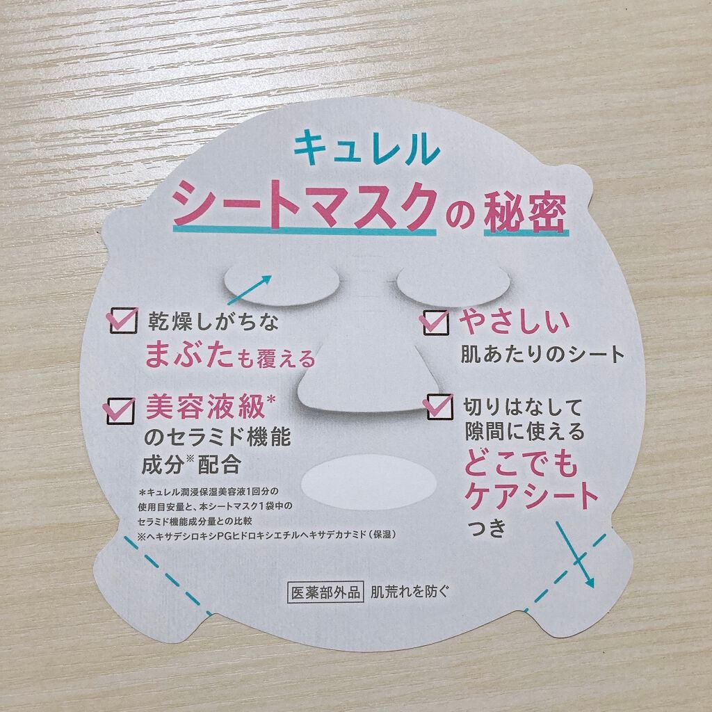 潤浸保湿 モイストリペアシートマスク/キュレル/シートマスク・パックを使ったクチコミ(4枚目)