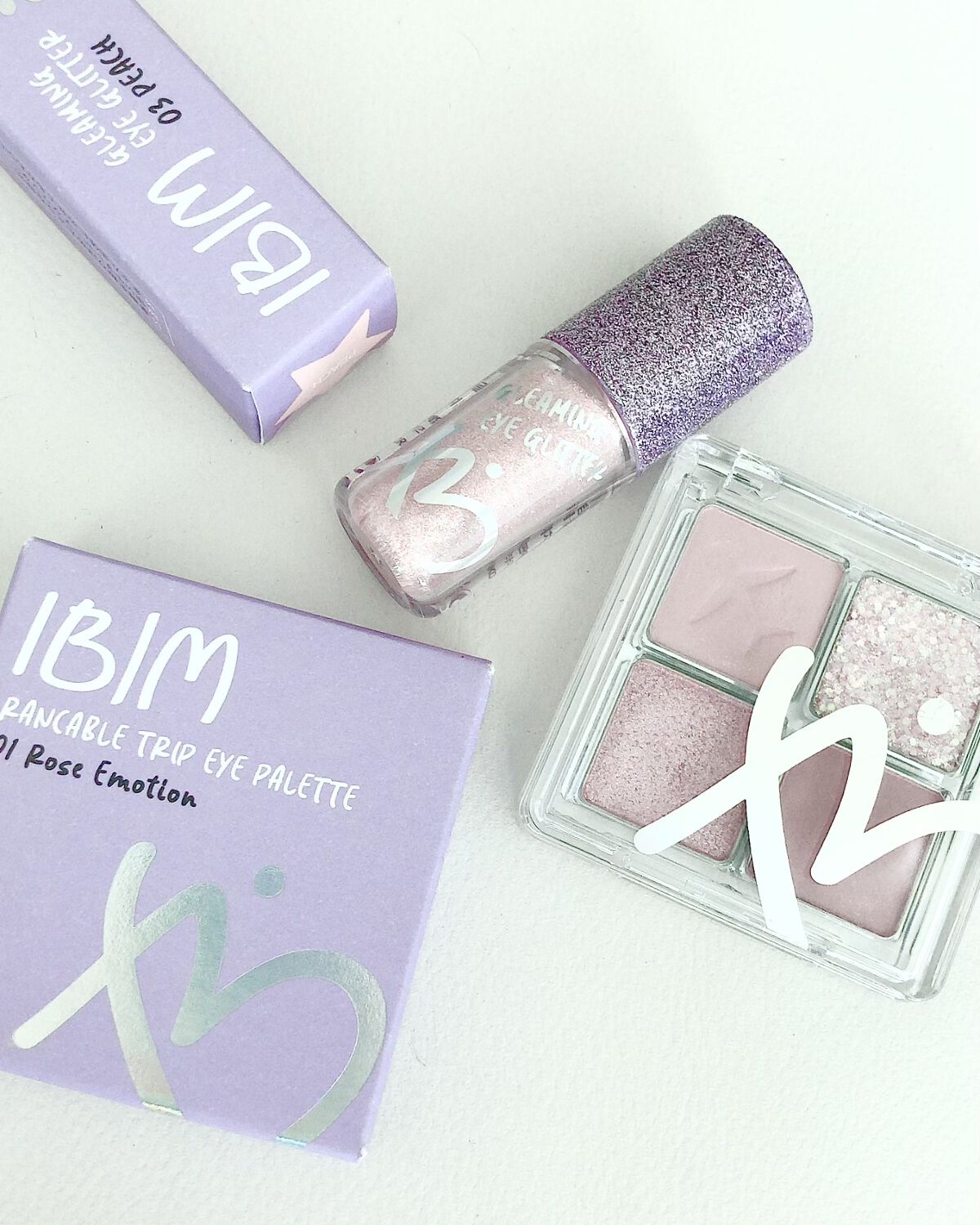 グリーミングアイグリッター #03 PEACH/IBIM/グリッターを使ったクチコミ（3枚目）