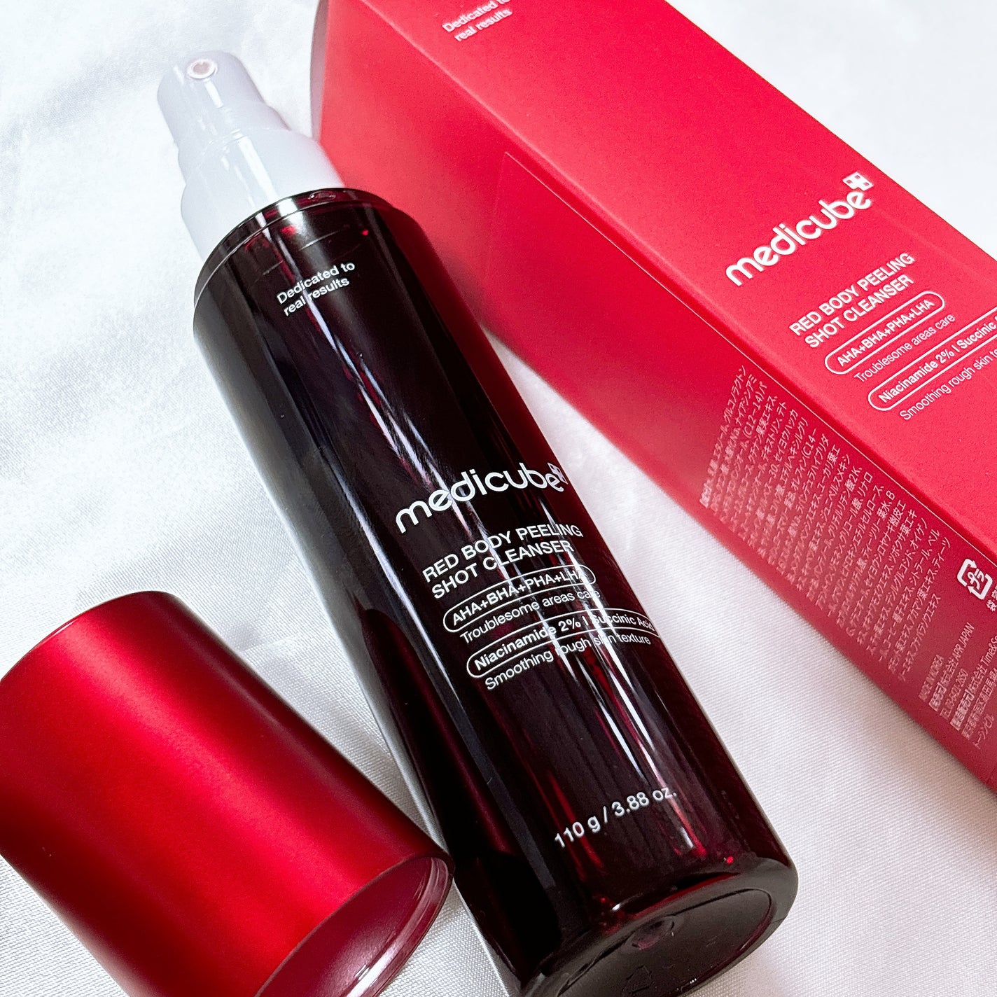レッドアクネ ボディピーリングショット/MEDICUBE/ピーリングを使ったクチコミ(3枚目)