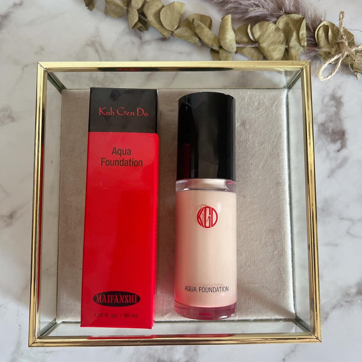 マイファンスィー アクアファンデーション/Koh Gen Do/リキッドファンデーションを使ったクチコミ(1枚目)