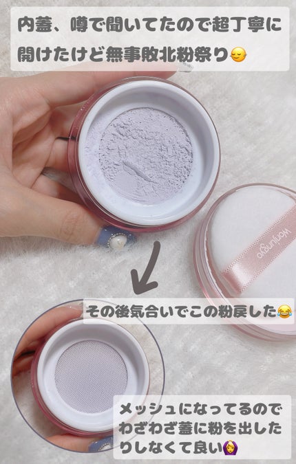 ウォンジョンヨ フィクシングブラーパウダー N/Wonjungyo/ルースパウダーを使ったクチコミ(4枚目)