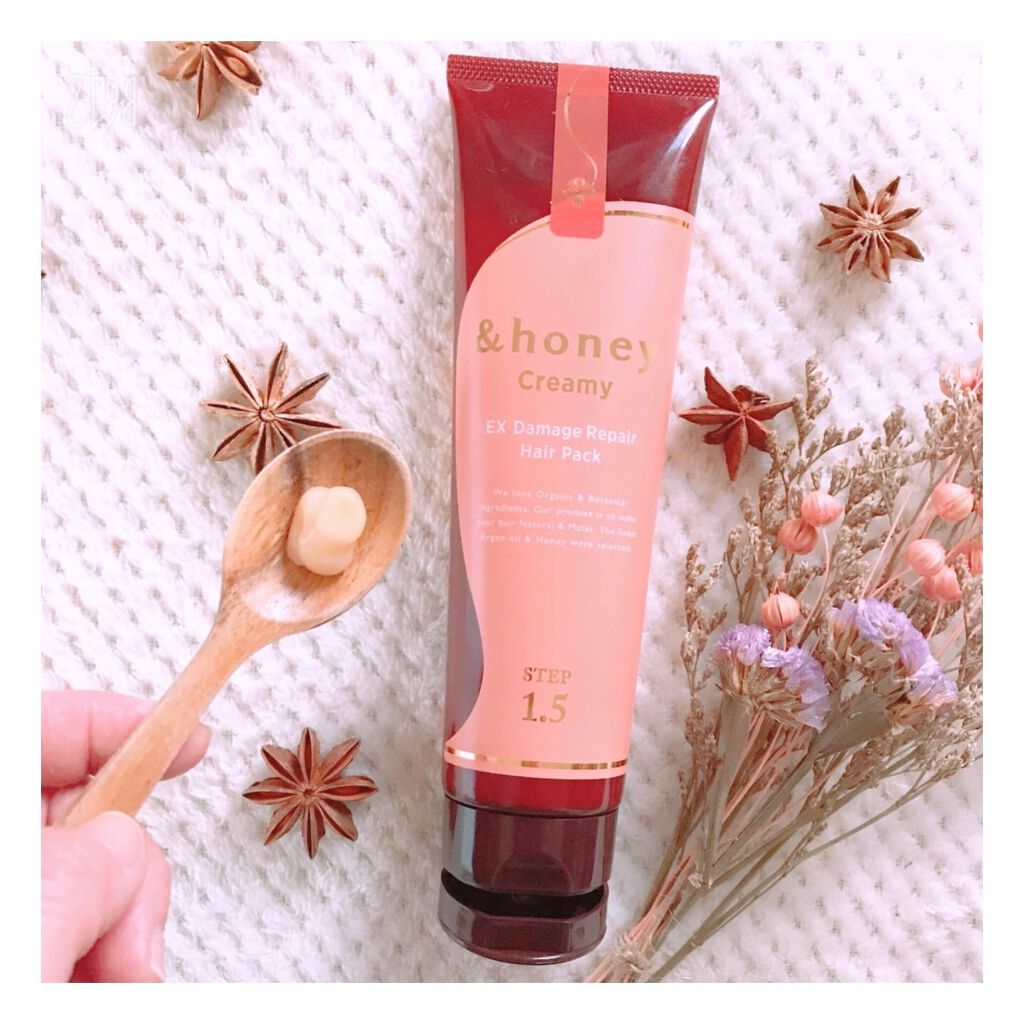&honey  Creamy EXダメージリペアヘアパック1.5/&honey/ヘアマスク・ヘアパックを使ったクチコミ（3枚目）