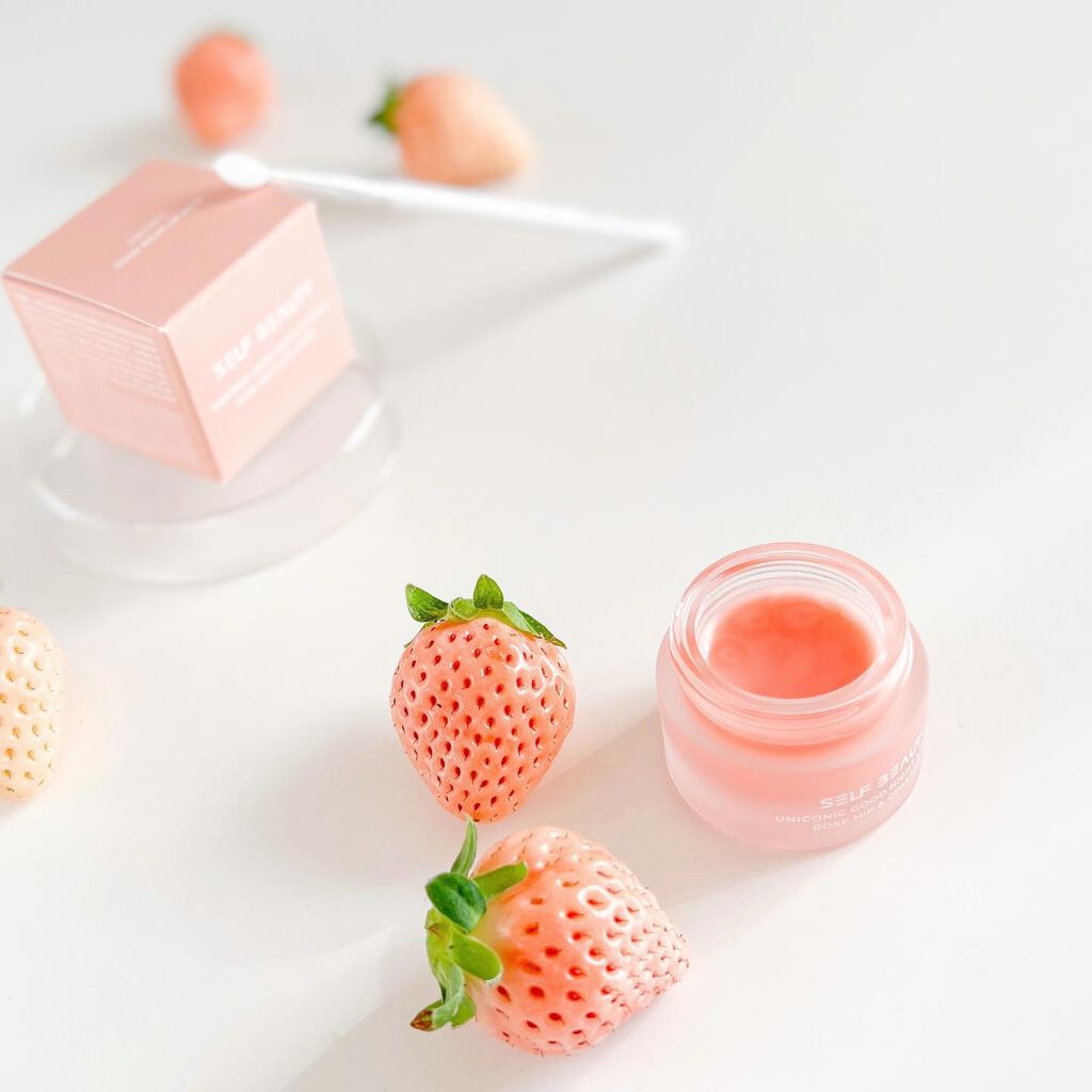 ユニコーングッドナイトリップマスク ローズヒップ&コラーゲン/SELF BEAUTY/リップマスクを使ったクチコミ(3枚目)