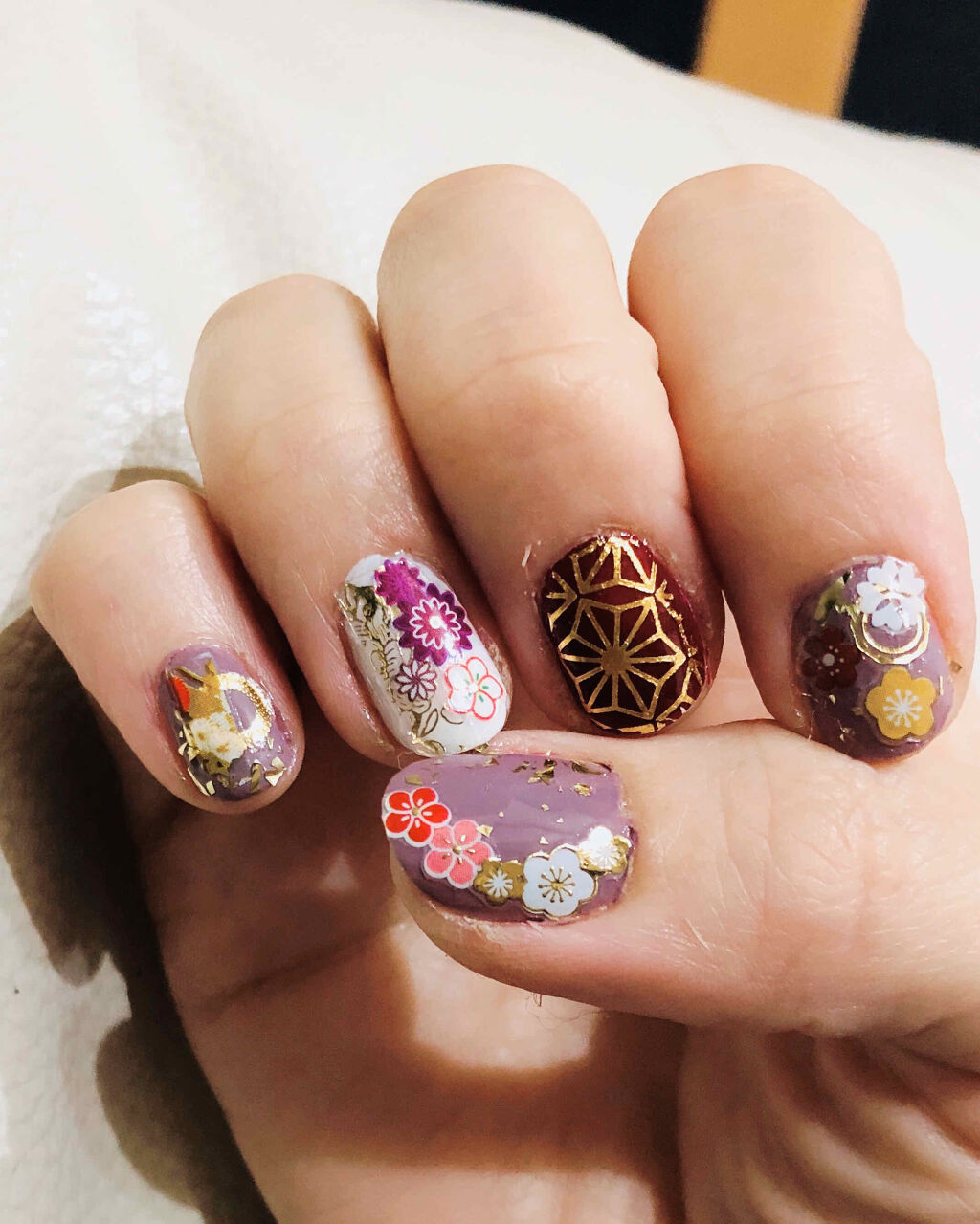 ネイルシール/セリア/ネイルシールを使ったクチコミ（1枚目）