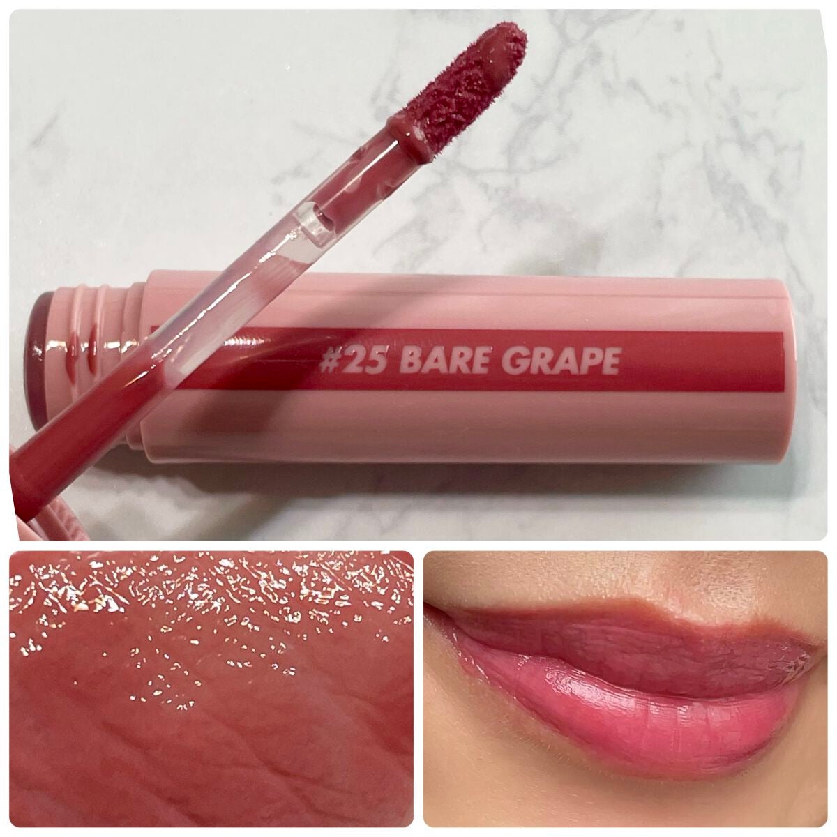 ジューシーラスティングティント/rom&nd/リップティントを使ったクチコミ(5枚目)