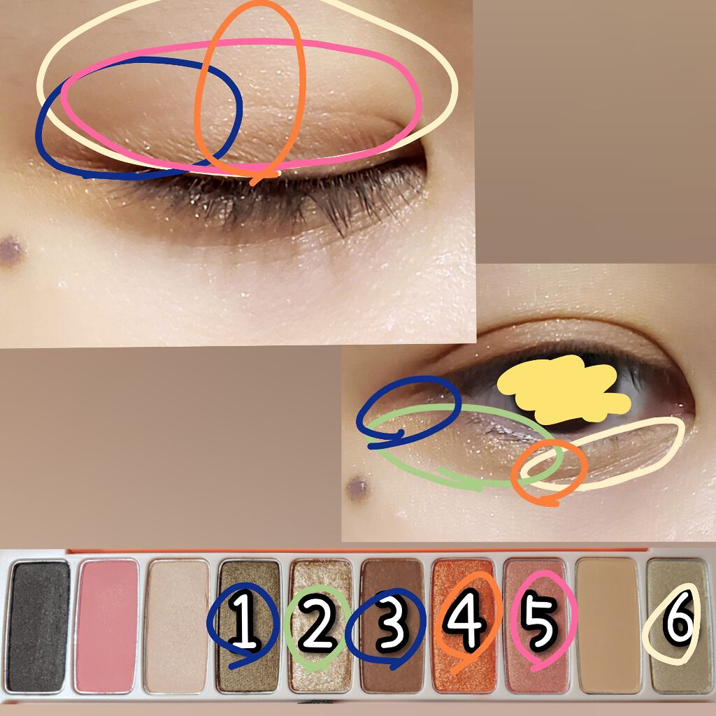 プレイカラー アイシャドウ/ETUDE/アイシャドウパレットを使ったクチコミ（2枚目）