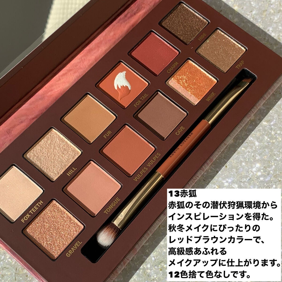 エクスプローラ12色 動物アイシャドウパレット/PERFECT DIARY/アイシャドウパレットを使ったクチコミ(2枚目)