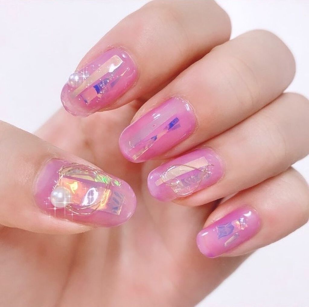 ジェルネイル(ライト対応)/セリア/ジェルネイルを使ったクチコミ(1枚目)