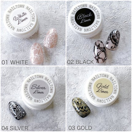 ライナージェル/NAILTOWN/ジェルネイルを使ったクチコミ(3枚目)