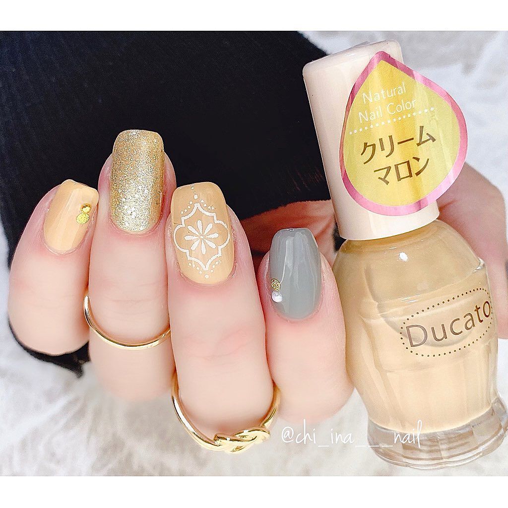 ナチュラルネイルカラーN 022 クリームマロン/デュカート/マニキュアを使ったクチコミ（1枚目）