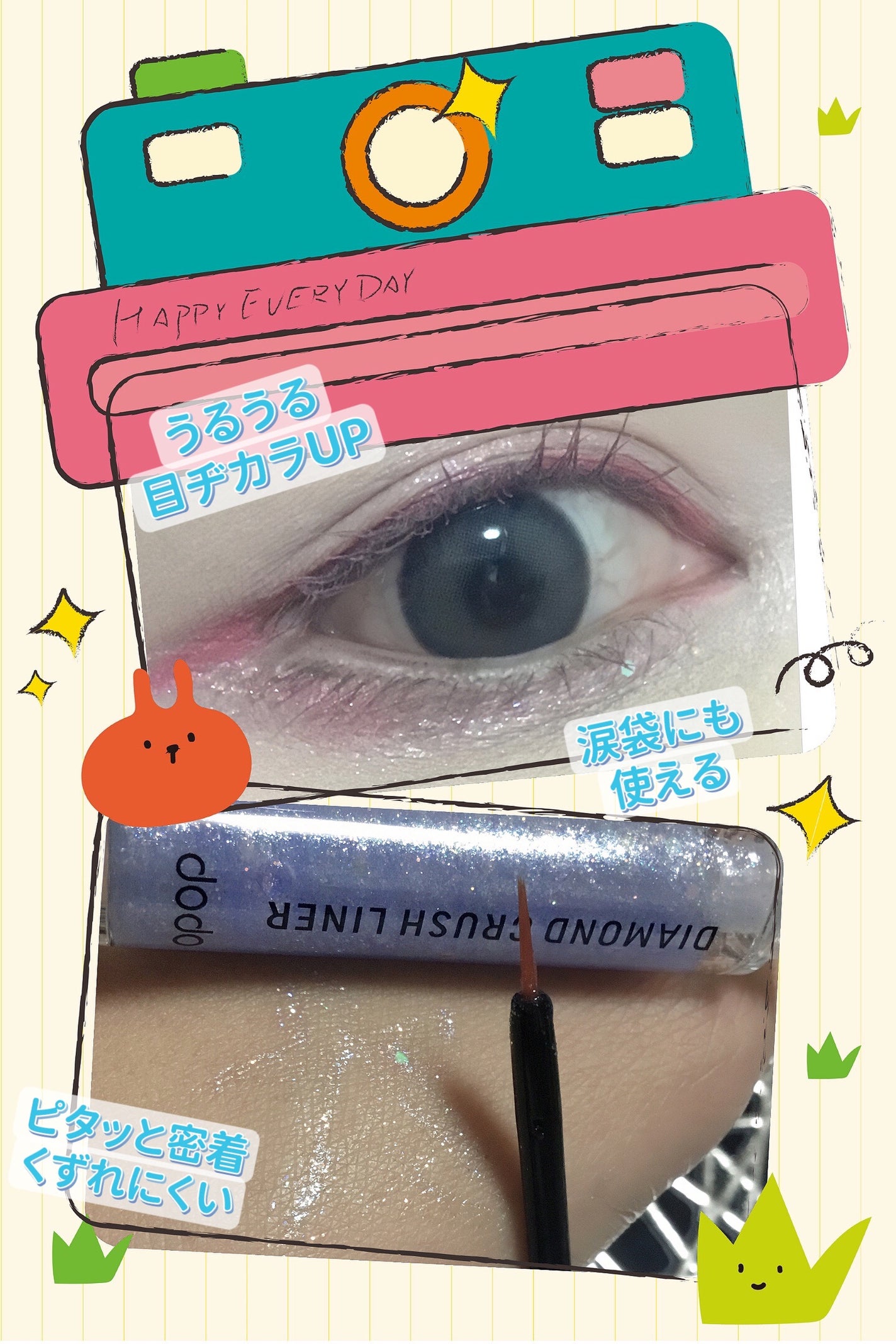 ダイヤモンドクラッシュライナーD/ドド/ジェルアイライナーを使ったクチコミ(2枚目)