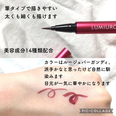 スキルレスライナー/LUMIURGLAS/リキッドアイライナーを使ったクチコミ（2枚目）