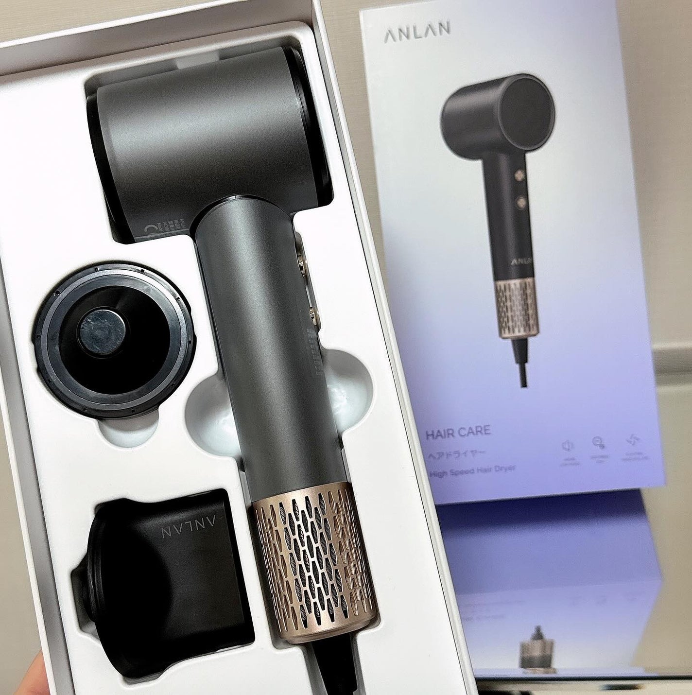 ダブルケアドライヤー/ANLAN/ドライヤーを使ったクチコミ(3枚目)