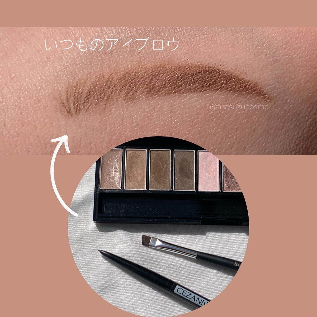 ダブルエンドアイブロウブラシ スクリュータイプ/ロージーローザ/メイクブラシを使ったクチコミ(2枚目)