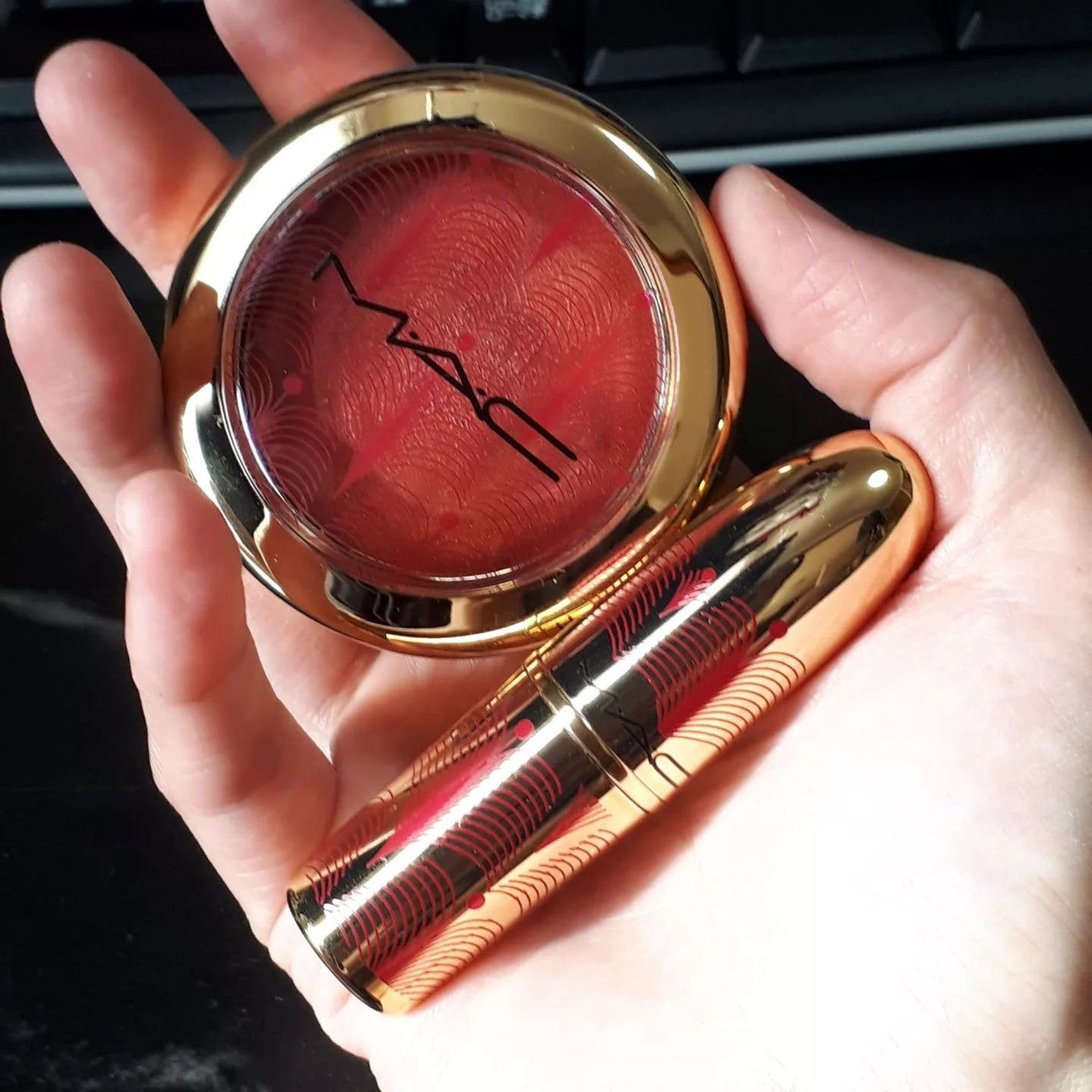 スキン フィニッシュ メタリック クリーム ブラッシュ/M・A・C/ジェル・クリームチークを使ったクチコミ(4枚目)