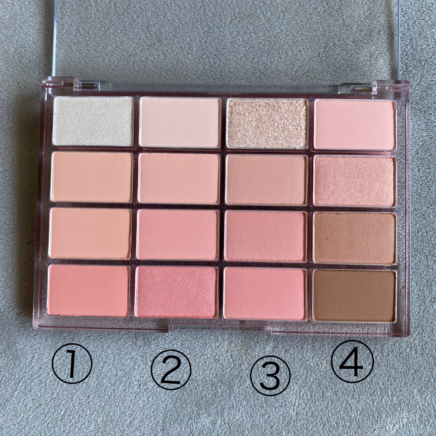 ソフトブラーリングアイパレット/wakemake/アイシャドウパレットを使ったクチコミ（2枚目）