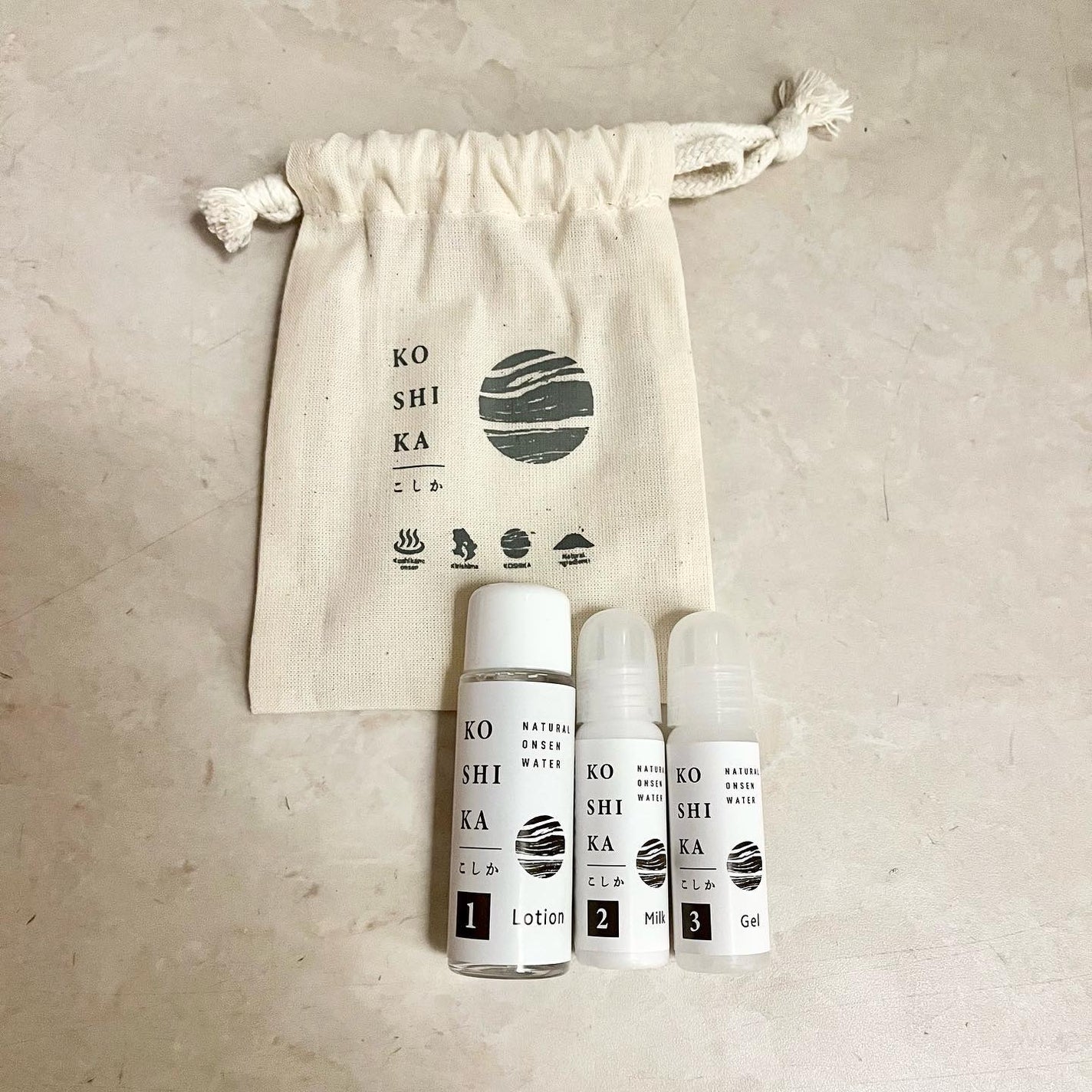 ムーミンまま♡フォロバ100% on LIPS 「KOSHIKA/サンプル3点セット小さな巾着袋に入ったかわいい..」(1枚目)