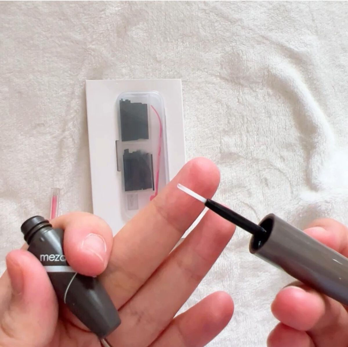 ブラックファイバー120 スーパーハードタイプ 120本入/メザイク/二重まぶた用アイテムを使ったクチコミ（3枚目）