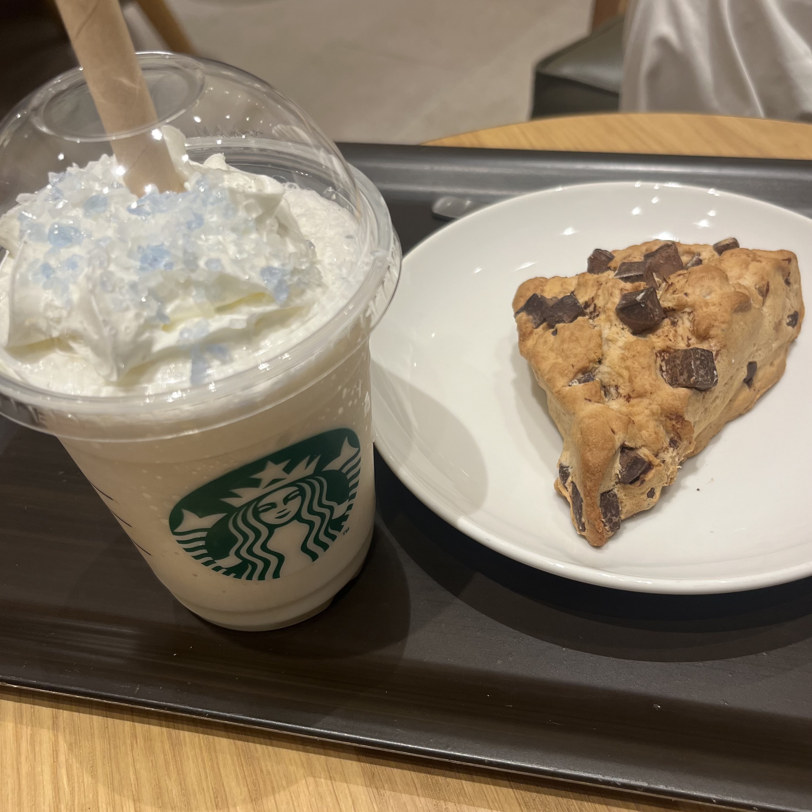 マカダミア ホワイトスノー チョコレート フラペチーノ/スターバックス/その他を使ったクチコミ（1枚目）