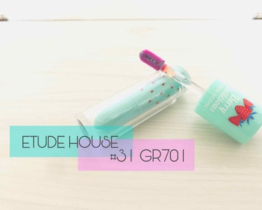 #etudehouse ベリーデリシャス カラーイン リキッドリップジューシー #31

このティントは唇の水分量によって色が変化します💄
元の色は緑なのですがだんだんとピンクに変わっていきます‼︎

