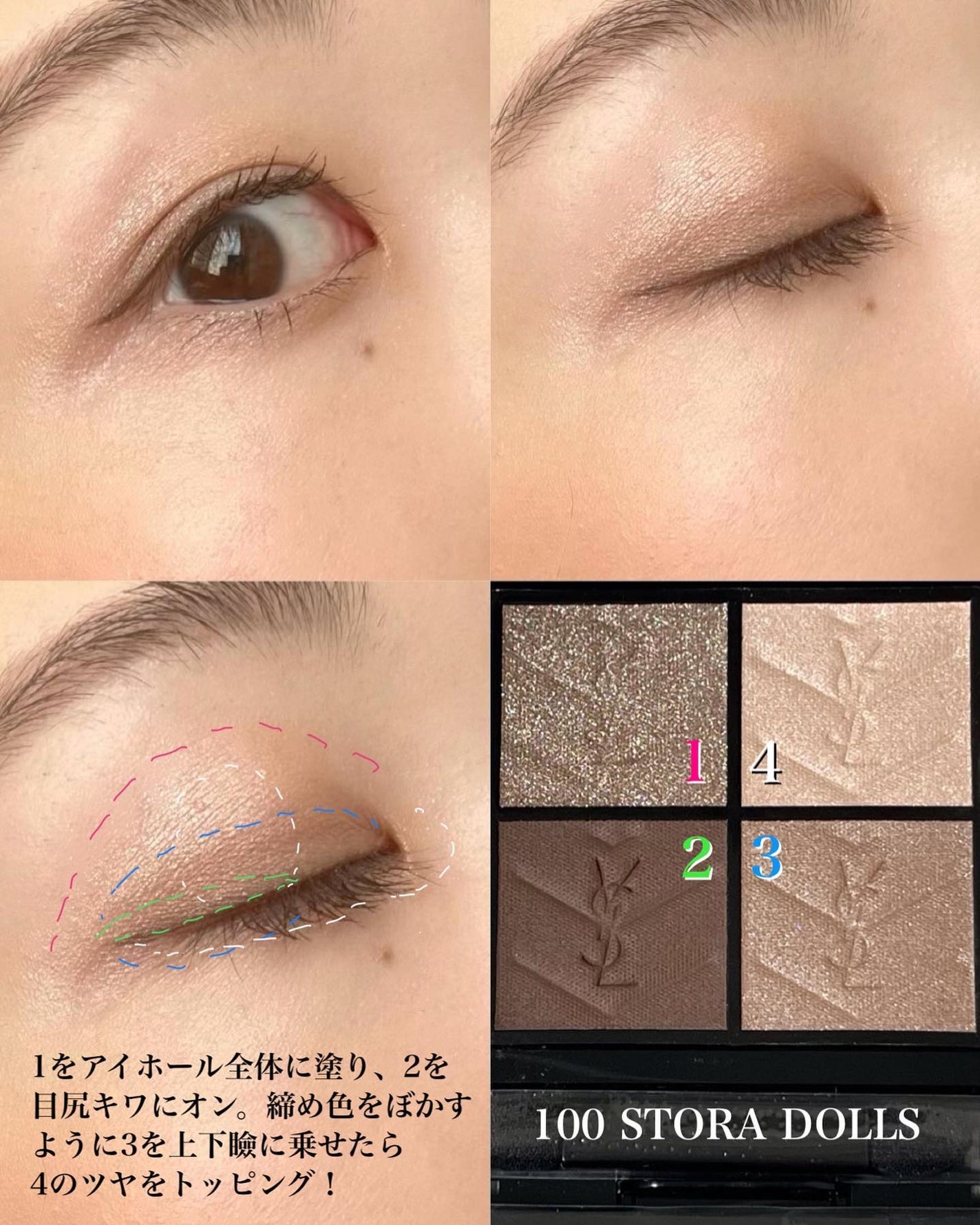 クチュール ミニ クラッチ/YVES SAINT LAURENT BEAUTE/アイシャドウパレットを使ったクチコミ(4枚目)