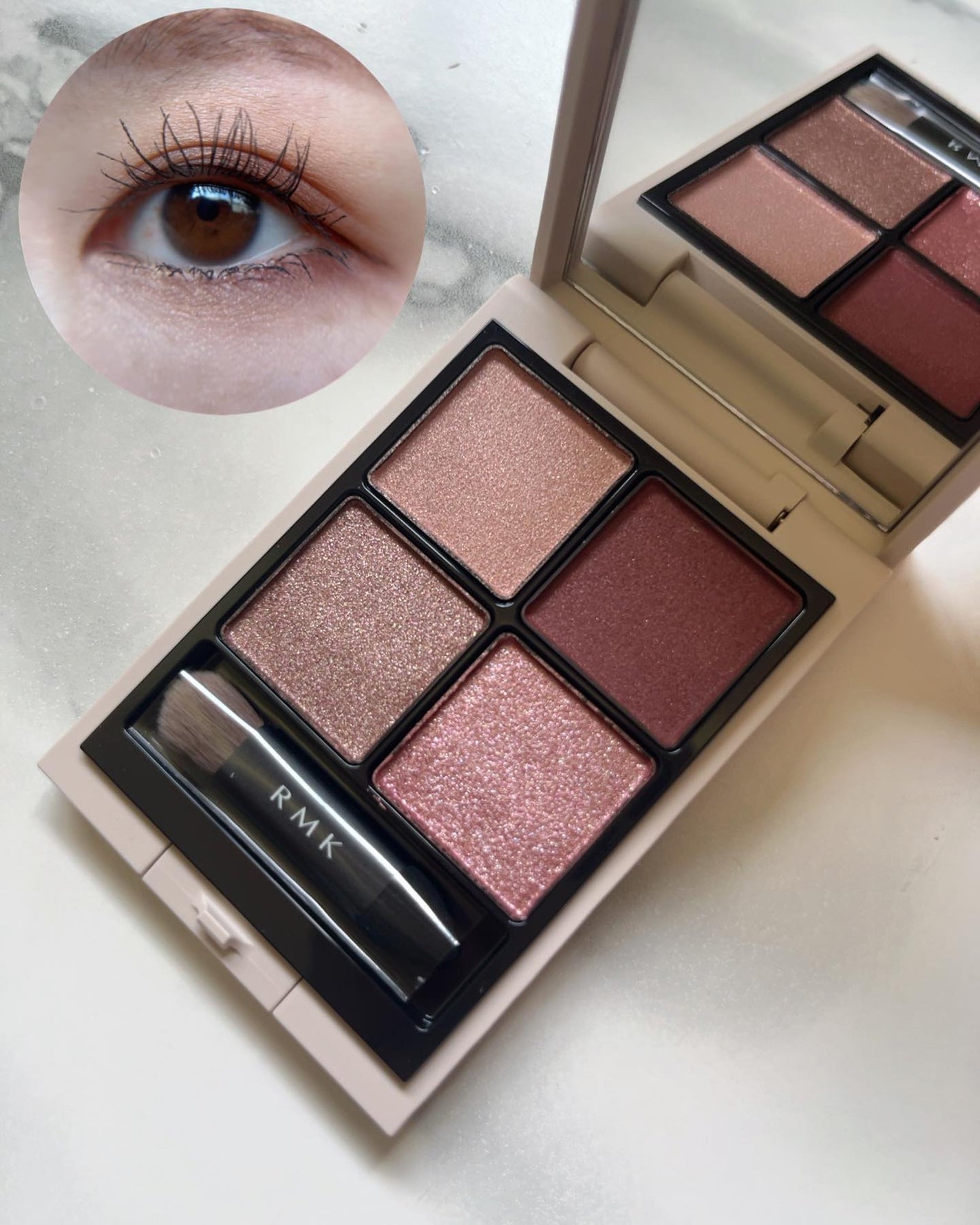 RMK シンクロマティック アイシャドウパレット/RMK/アイシャドウパレットを使ったクチコミ(1枚目)