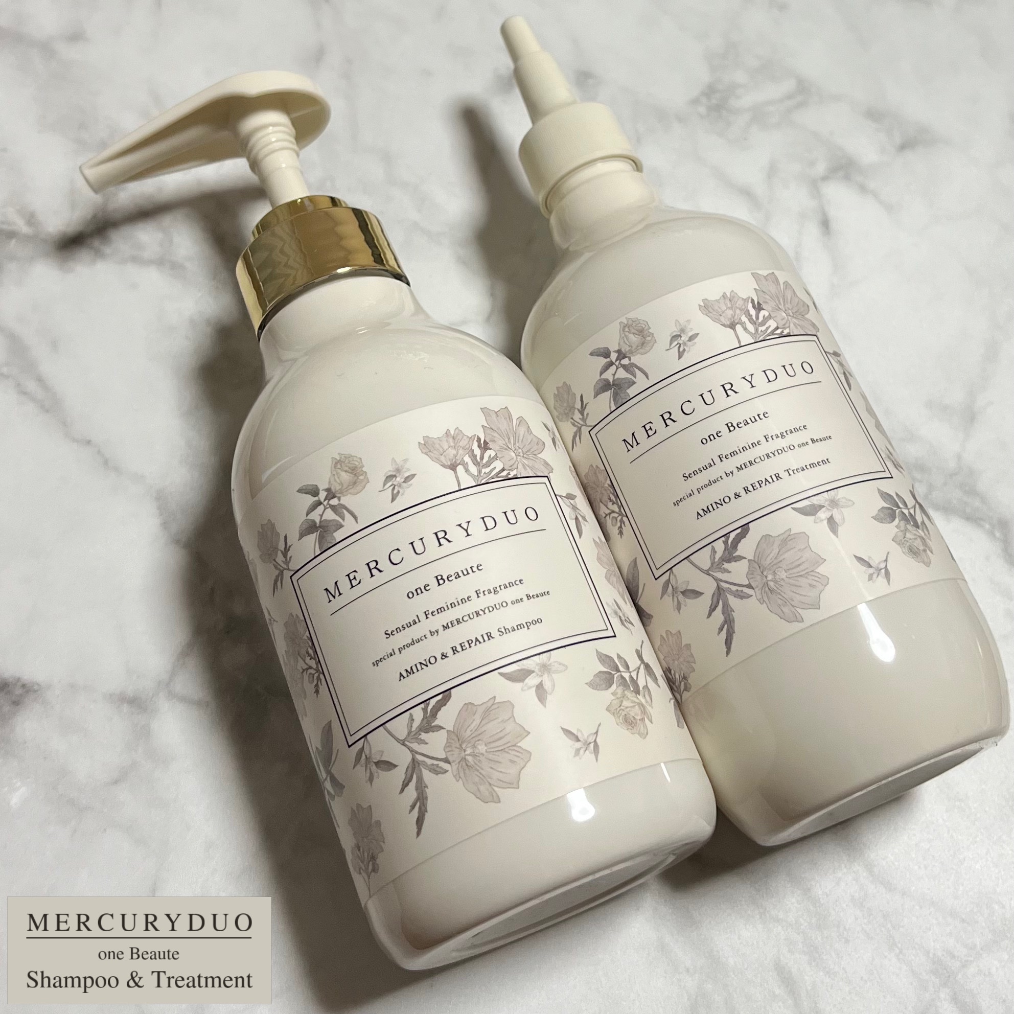 フレグランスシャンプー&ウォータートリートメント スパークリングフローラルの香り/MERCURYDUO/市販シャンプーを使ったクチコミ（1枚目）