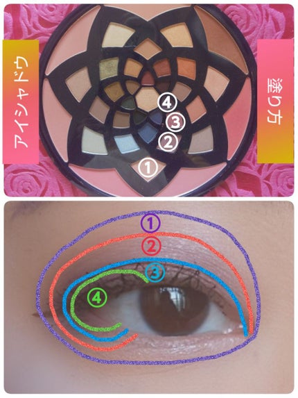 dream in full color palette/stila/アイシャドウパレットを使ったクチコミ(3枚目)