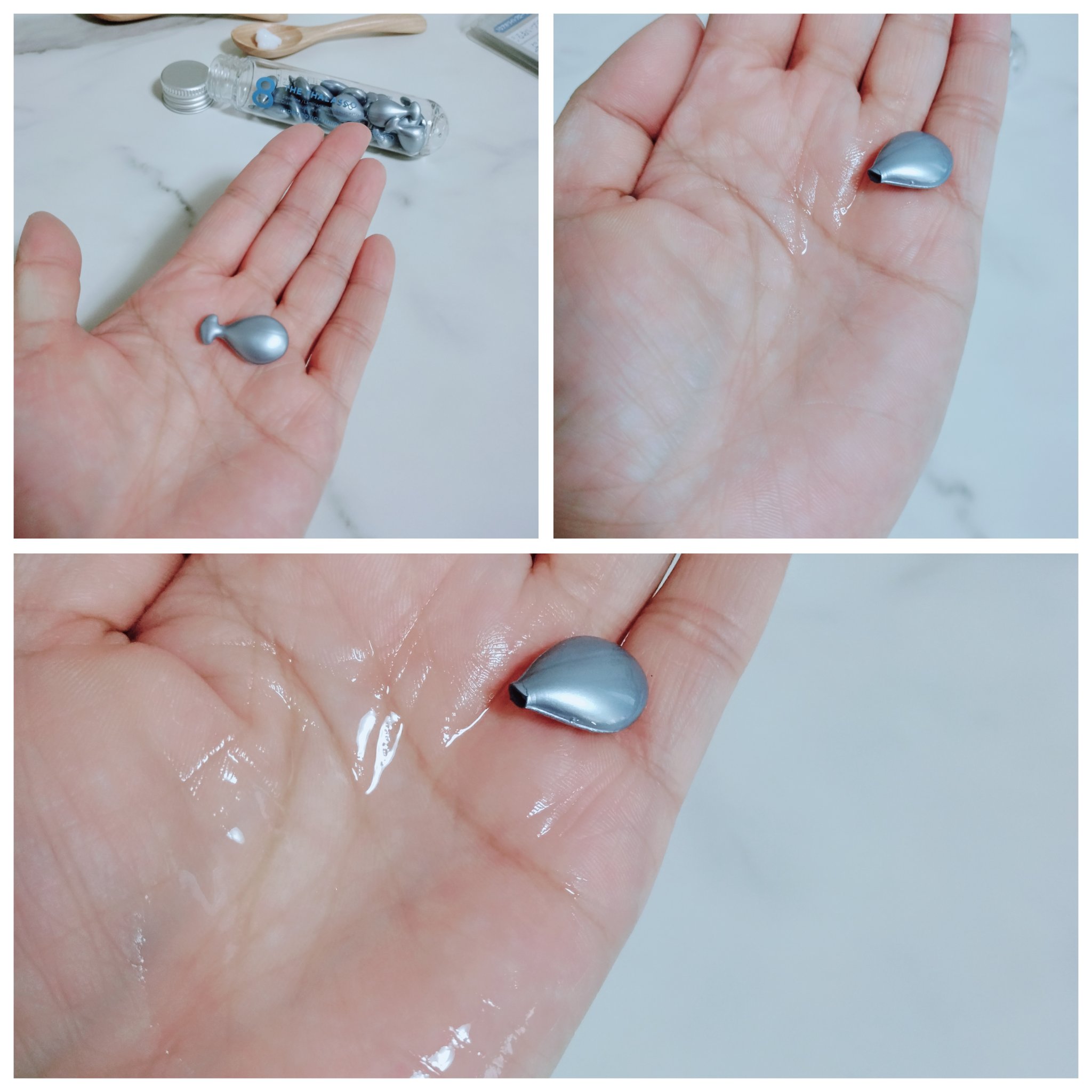 ハイドロポーション 美容液ヘアオイル（アクアホワイトフローラルの香り）/エイトザタラソ/ヘアオイルを使ったクチコミ（3枚目）