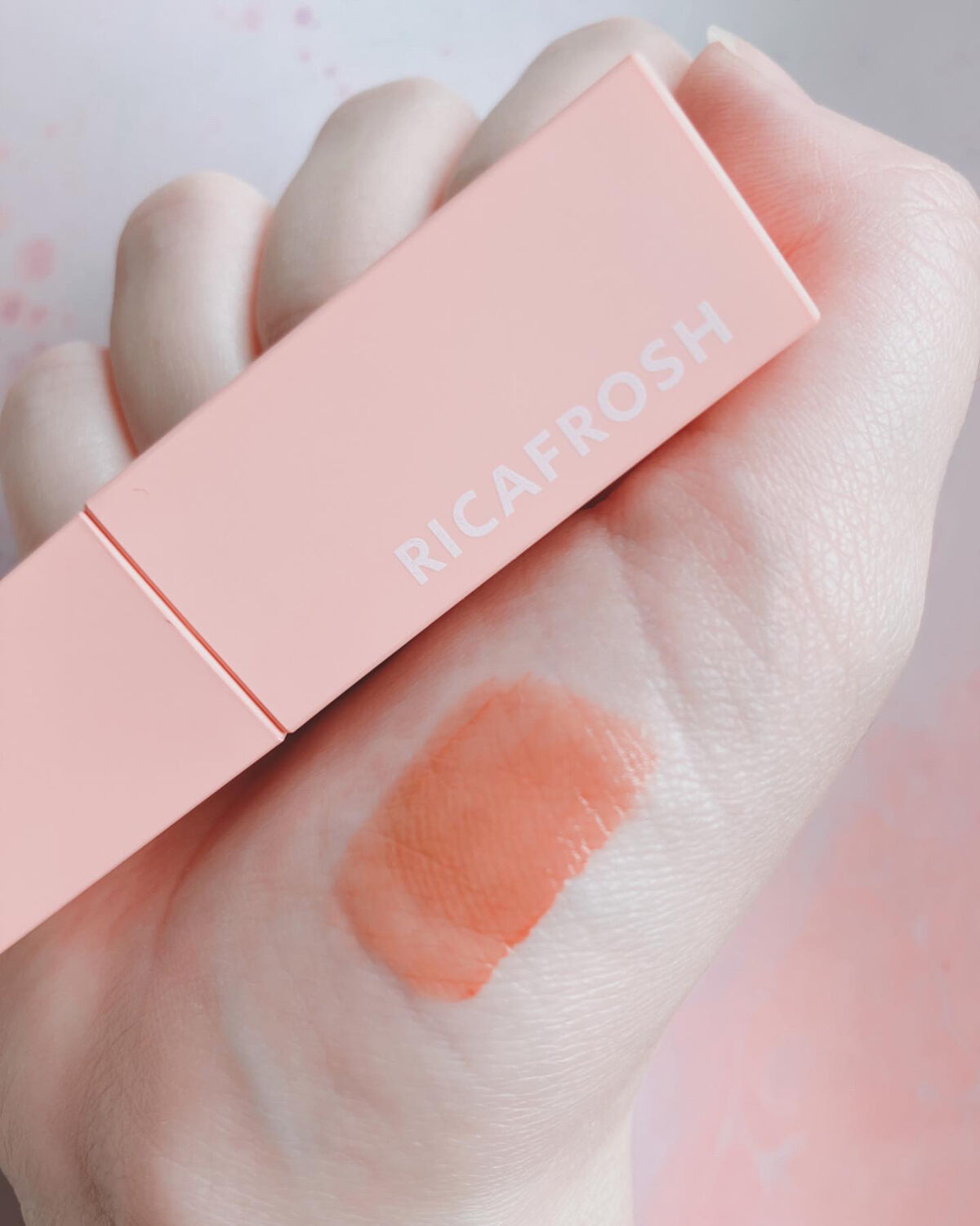 ジューシーリブティント 10 コーラルガム/RICAFROSH/リップティントを使ったクチコミ（3枚目）