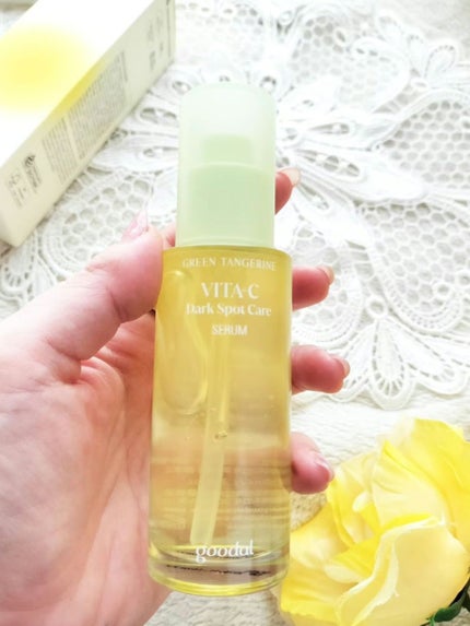 グリーンタンジェリン ビタC ダークスポットケアセラム/goodal/美容液を使ったクチコミ(1枚目)
