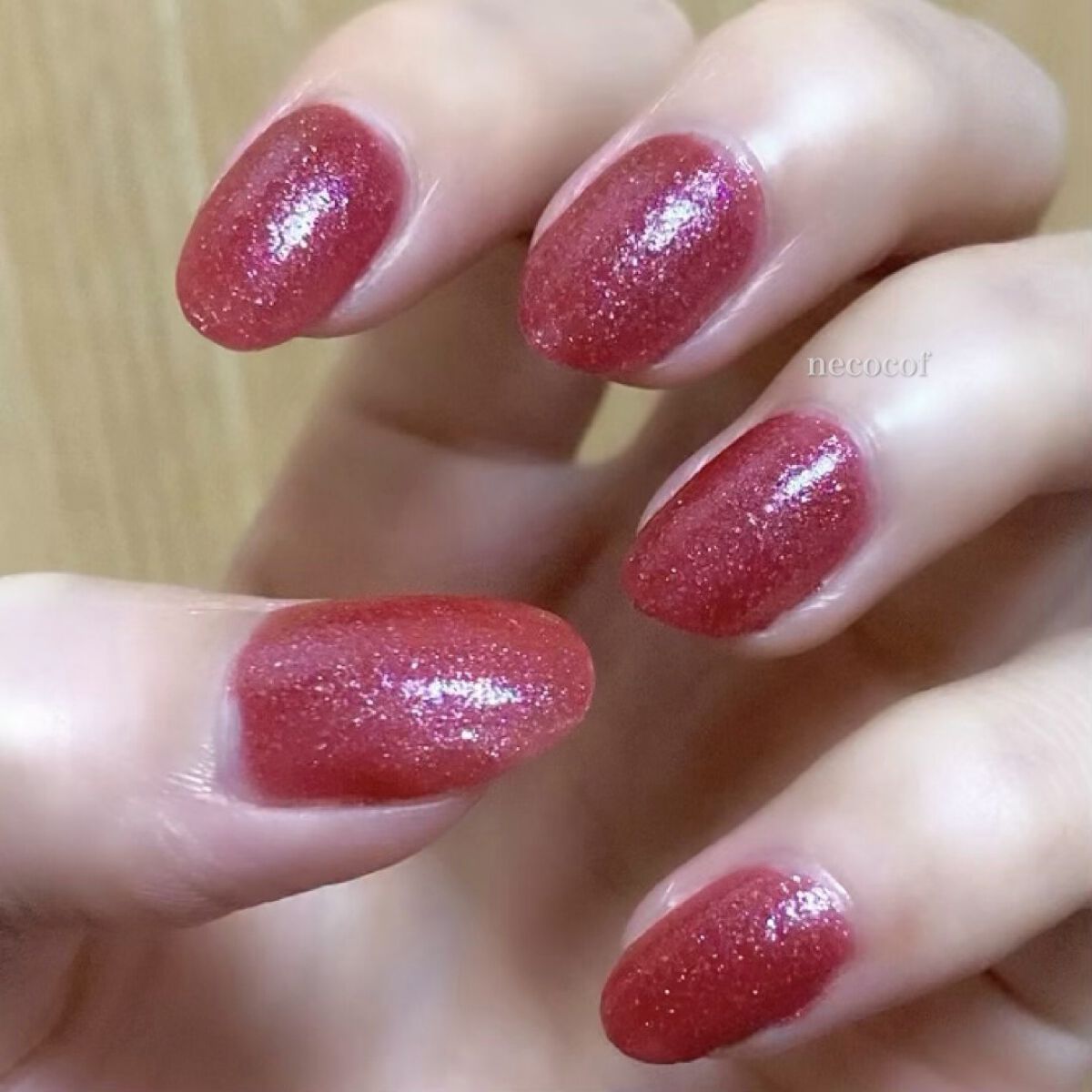 ナチュラルネイルカラーN 174 イチゴシロップ/デュカート/マニキュアを使ったクチコミ（3枚目）