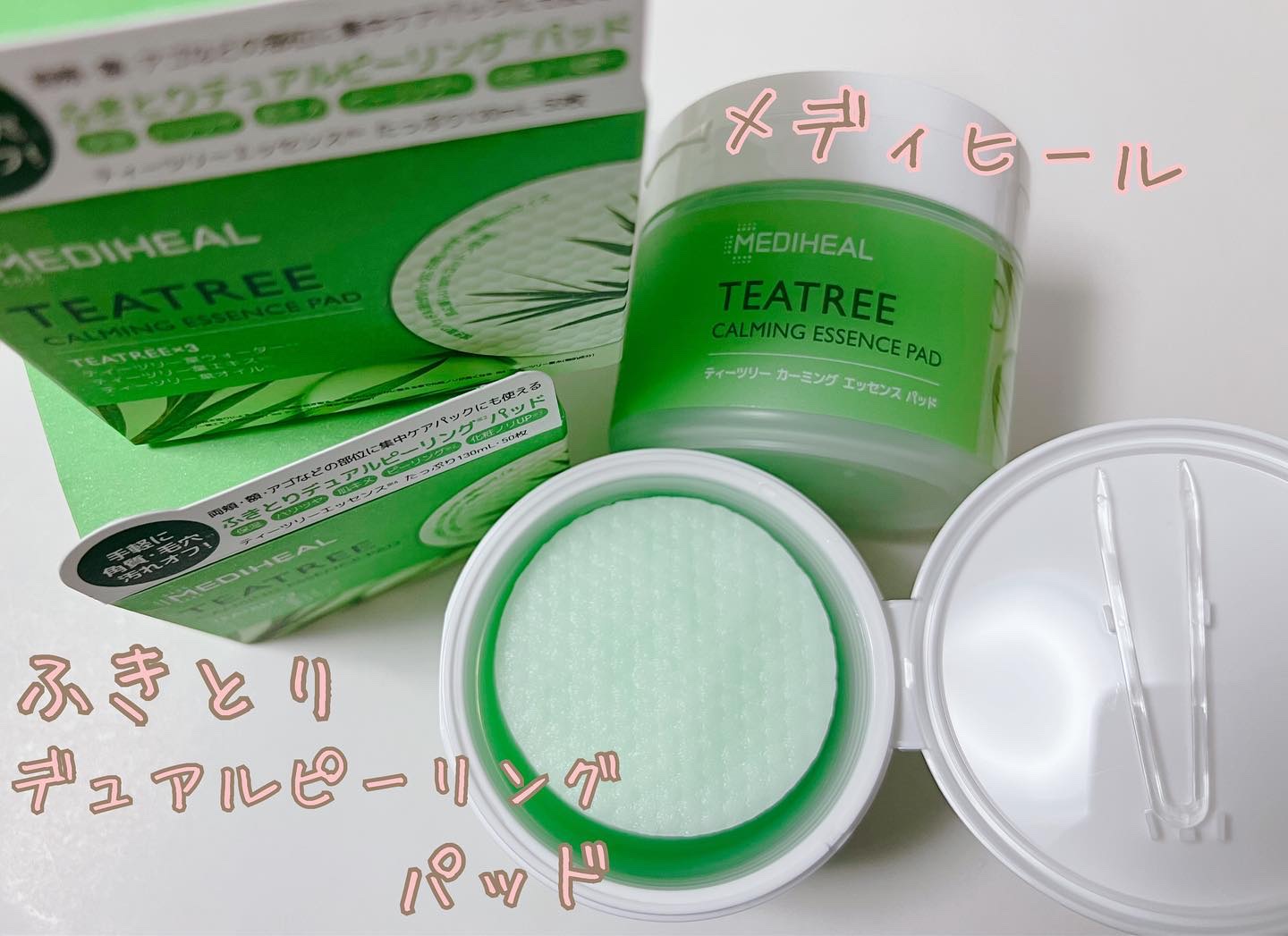 ティーツリーカーミングエッセンスパッド/MEDIHEAL/トナーパッドを使ったクチコミ（1枚目）